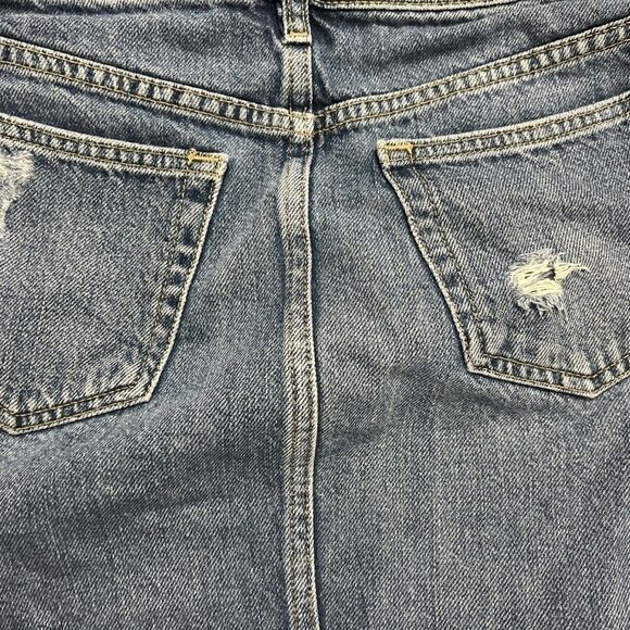 Free People We The Free Harvey
Distressed Blue Denim Jean Mini Skirt 26 - Picture 11 of 14